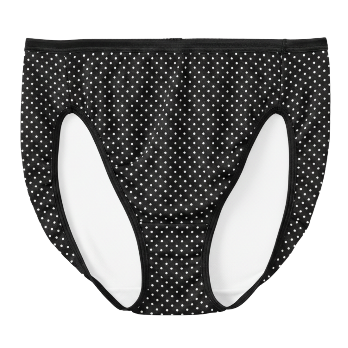 Vanity Fair Illumination Hi Cut Panty, Premiere Dot Print, 1 Pack, Style 13108, Front View