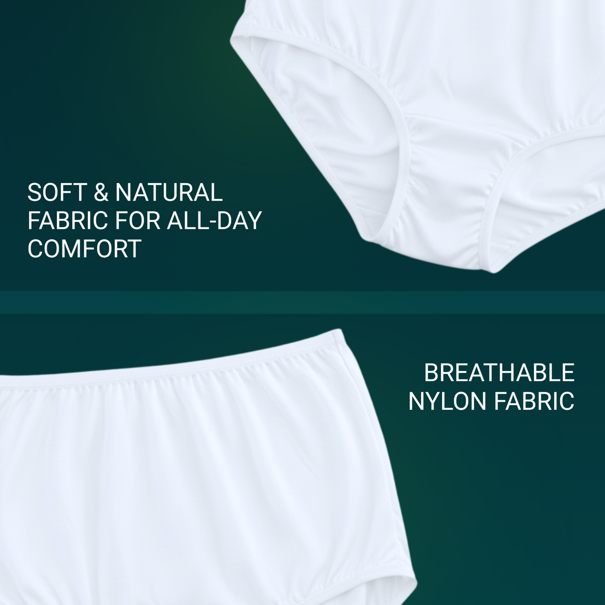 Vanity Fair Style 15711 Women's Ravissant Tailored Full Brief Panties showing Soft Breathable Nylon Fabric