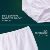 Vanity Fair Style 15318 Women's Tailored Cotton Full Brief Panty showing soft breathable 100% cotton fabric