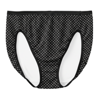 Vanity Fair Illumination Hi Cut Panty, Premiere Dot Print, 1 Pack, Style 13108, Front View