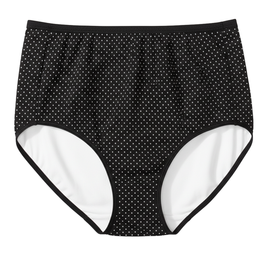 Vanity Fair Illumination Brief Panty, Premiere Dot Print, 1 Pack, Style 13109, Front View