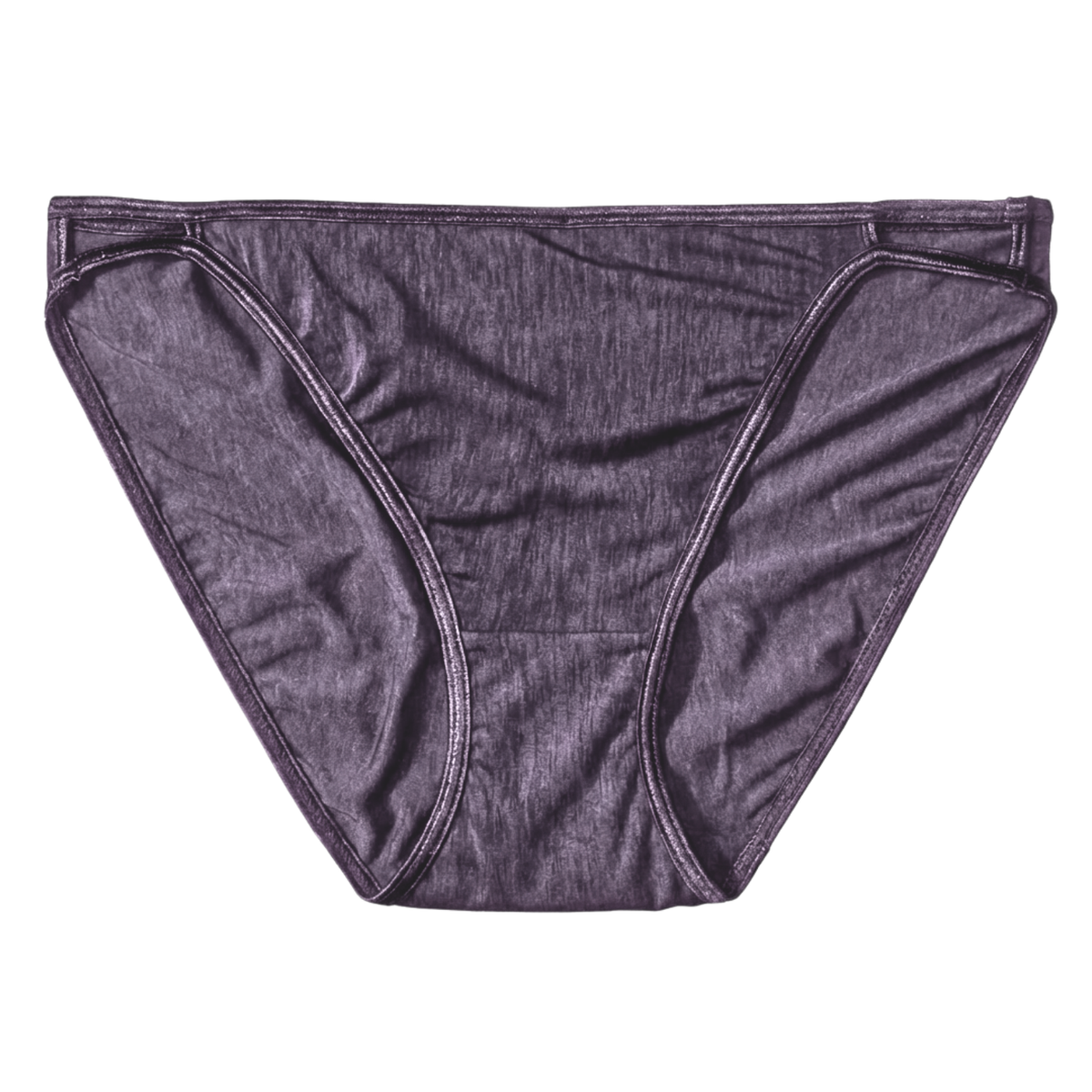 Vanity Fair Illumination String Bikini Panty, Steele Violet, 1 Pack, Style 18108, Front View