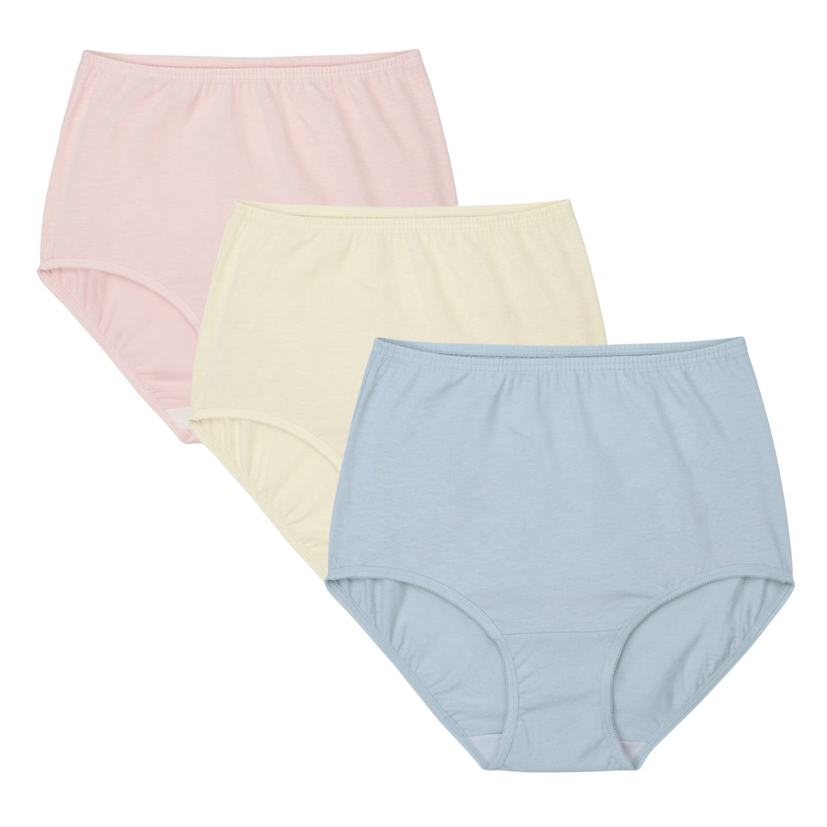 Vanity Fair Classic Cotton Full Brief Panties, CPB Multi, 3 Pack, Style 15320, Front View