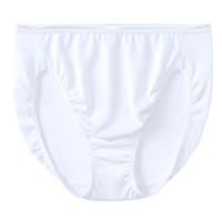 Vanity Fair Illumination Hi Cut Panty, Star White, 1 Pack, Style 13108, Front View