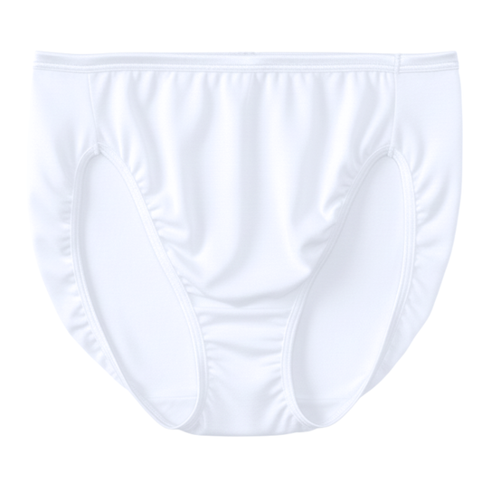 Vanity Fair Illumination Hi Cut Panty, Star White, 1 Pack, Style 13108, Front View