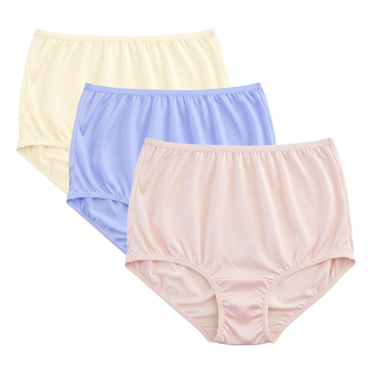 Vanity Fair Ravissant Tailored Full Brief Panties, BCP Multi, 3 Pack, Style 15711, Front View