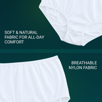 Vanity Fair Style 15712 Women's Ravissant Tailored Full Brief Panty showing soft breathable Nylon Fabric
