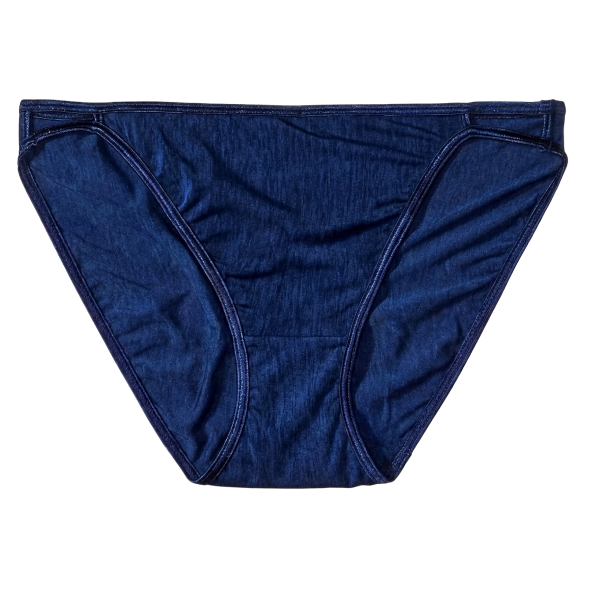 Vanity Fair Illumination String Bikini Panty, Ghost Navy, 1 Pack, Style 18108, Front View
